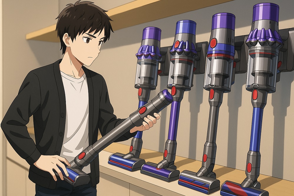 髪の毛が絡まないダイソン掃除機の機種を選ぶポイント