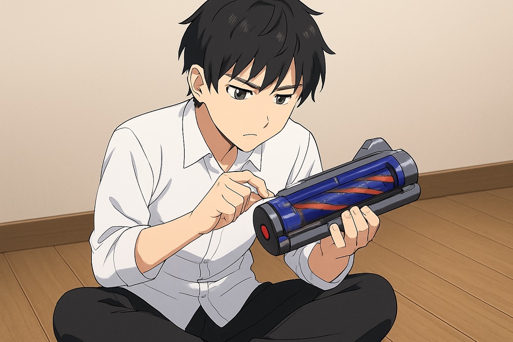 髪の毛が絡まるダイソン掃除機のヘッドの特徴