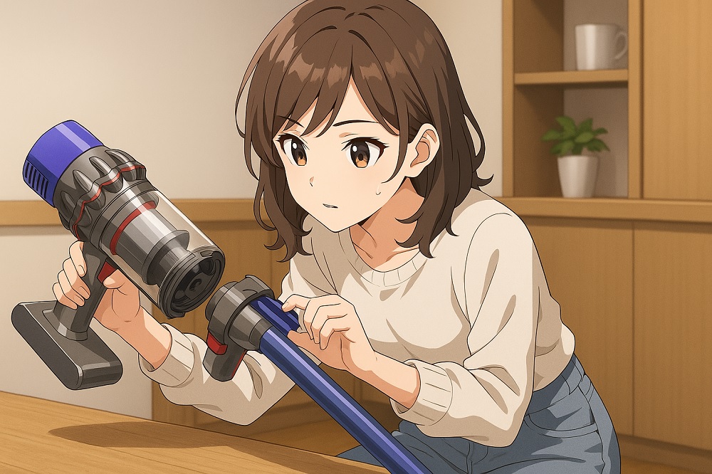 ダイソン掃除機の髪の毛詰まりのチェックポイント