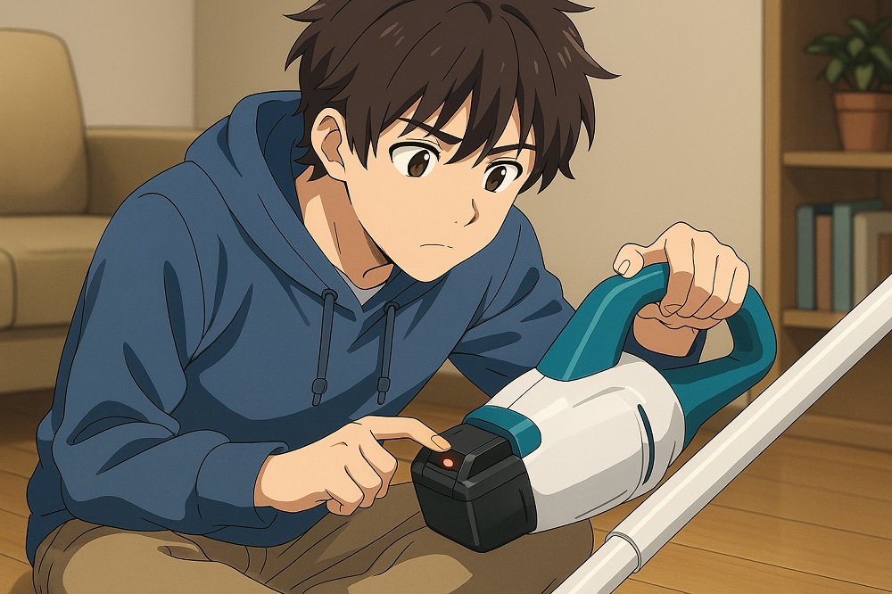 マキタ掃除機の充電ランプがすぐ消える場合のチェックポイント
