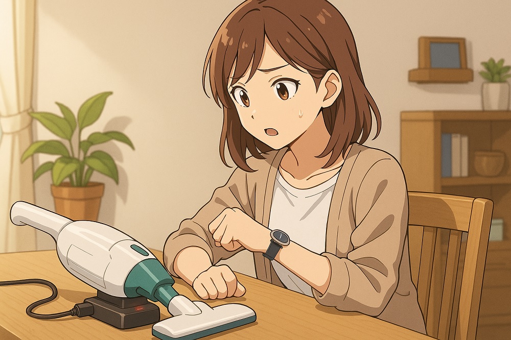 マキタ掃除機の充電時間と充電しっぱなしによる影響