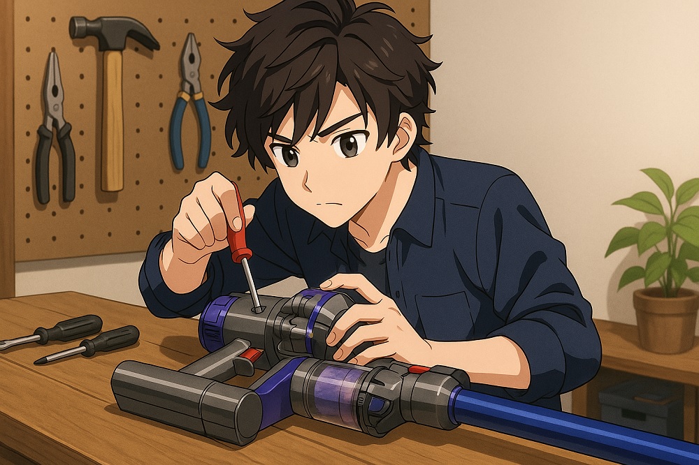 ダイソン掃除機の自分での直し方をチェック