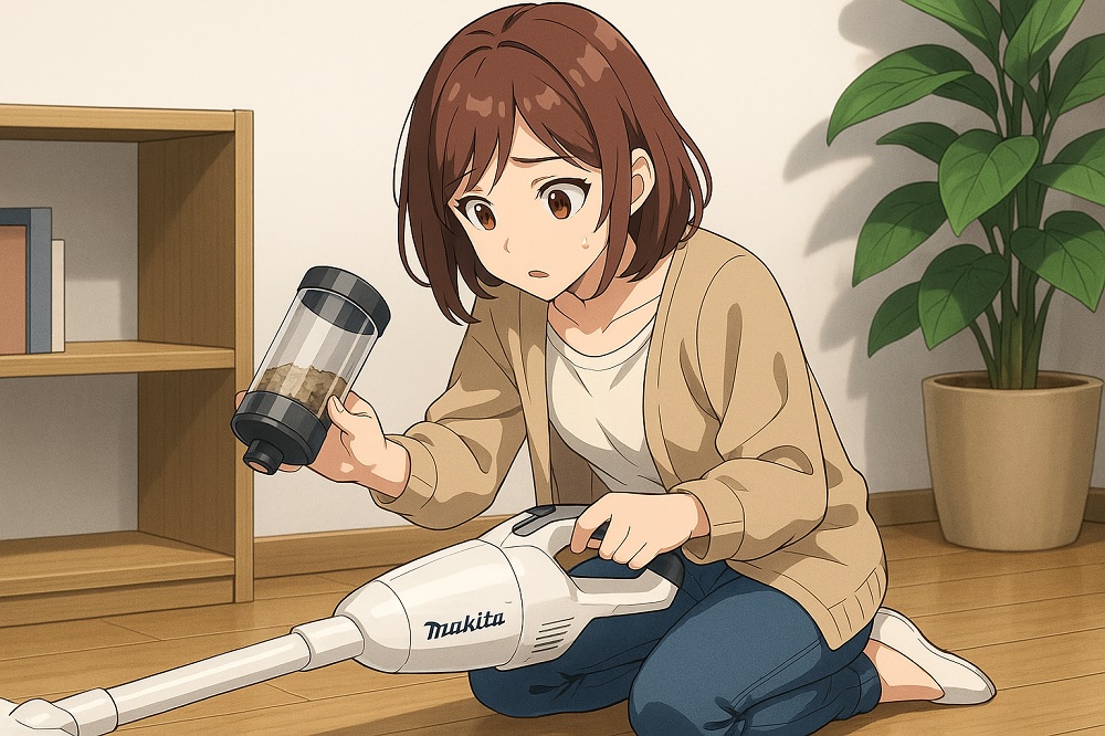 マキタ掃除機のサイクロン使用時に吸わない理由