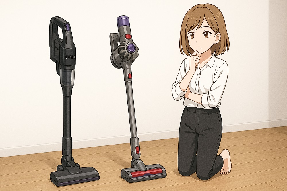 シャークとダイソンの掃除機の評判を徹底比較