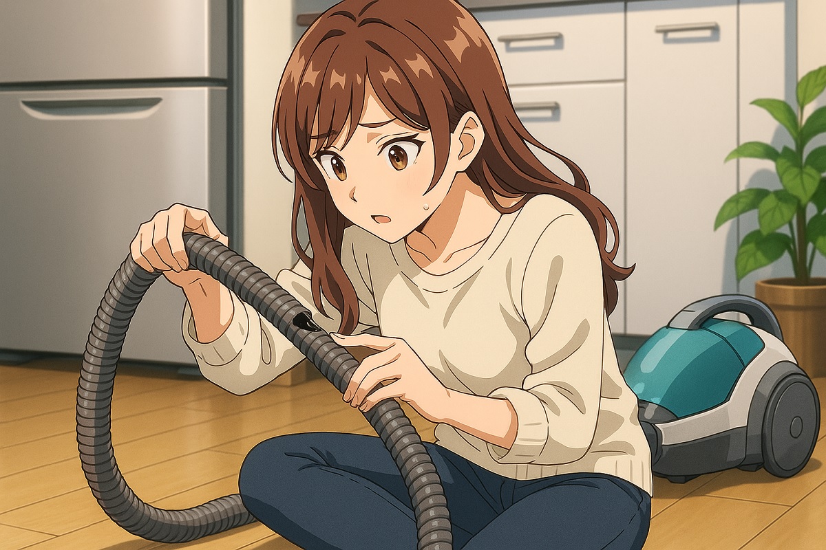 日立掃除機のホースのよくある破れの場所と症状