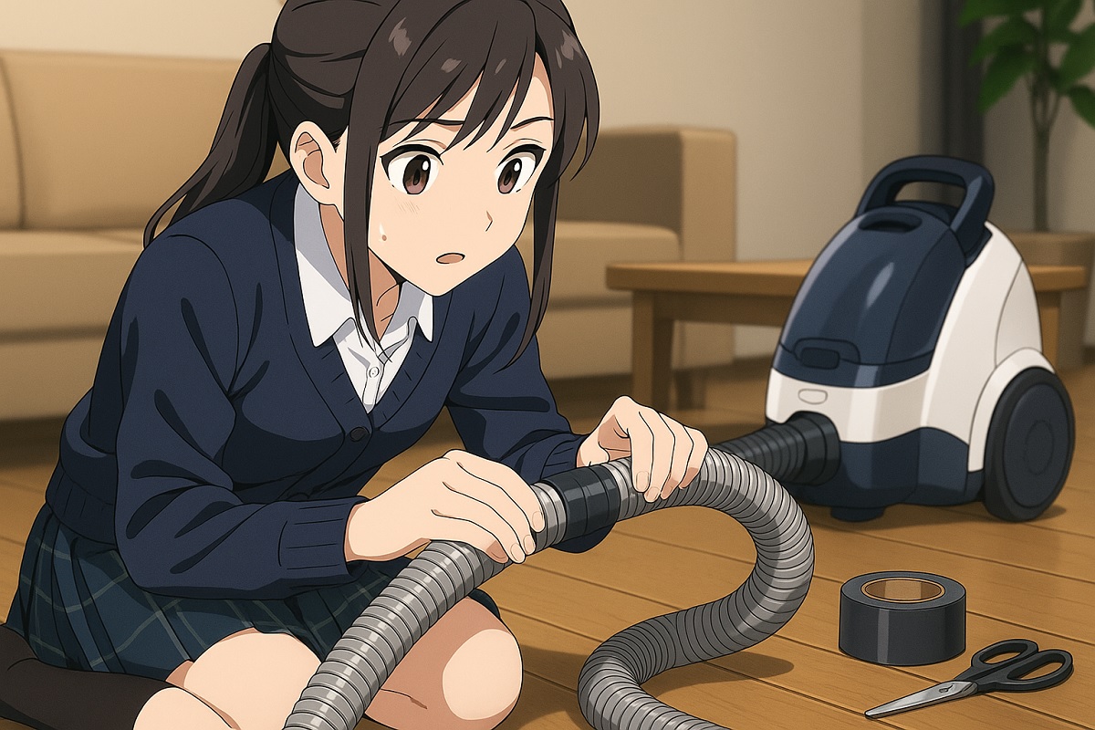 日立掃除機のホース破れの応急処置に使えるテープ補修とは