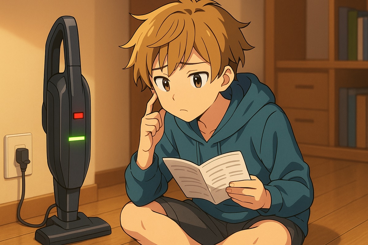 日立掃除機を充電したときにランプが点滅する意味とは