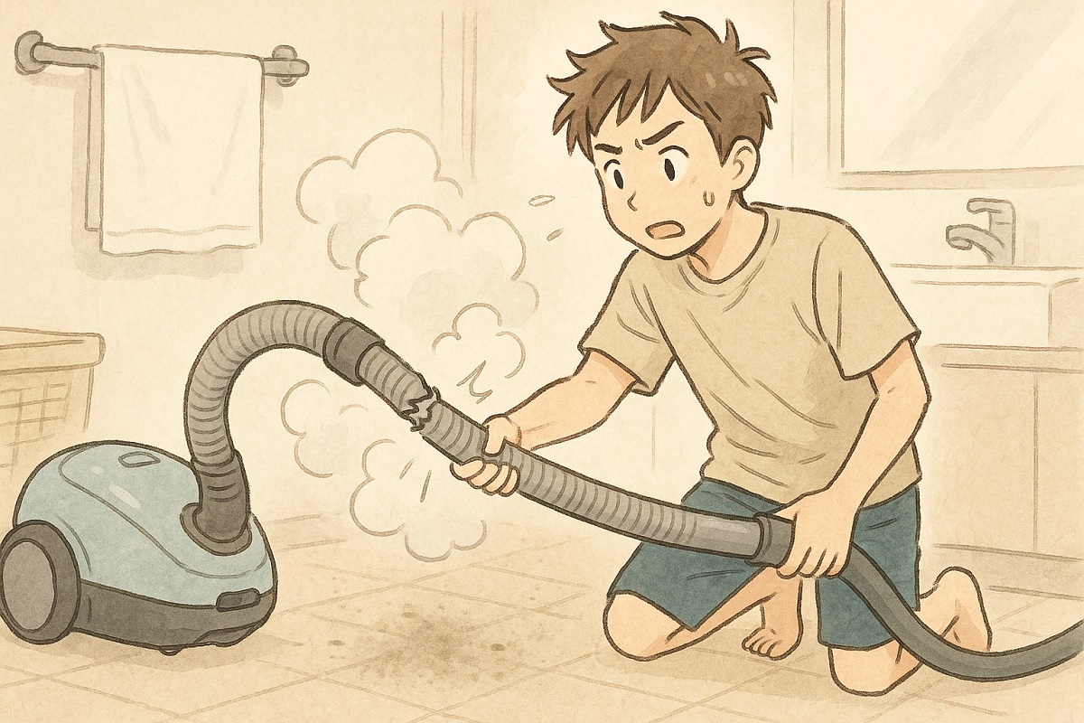 パナソニック掃除機のホースが破れたのを放置するとどうなるか