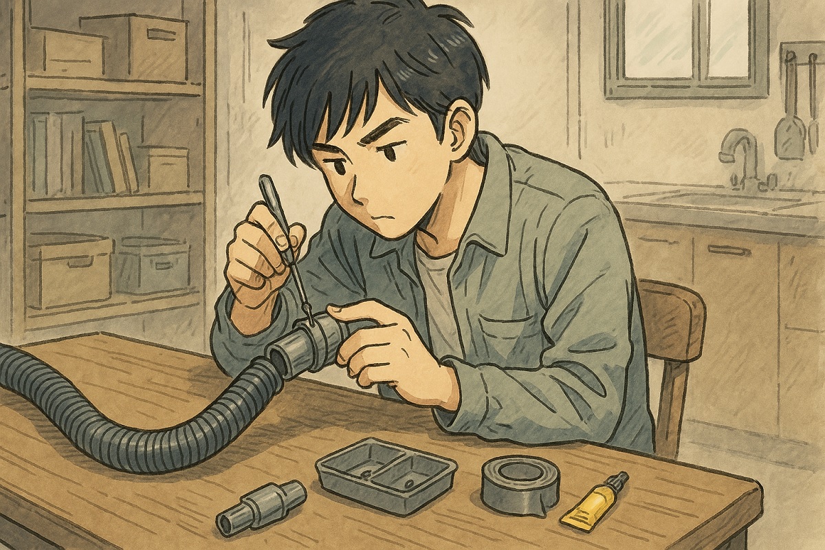 自力でできるパナソニック掃除機のホースの分解と補修のコツ