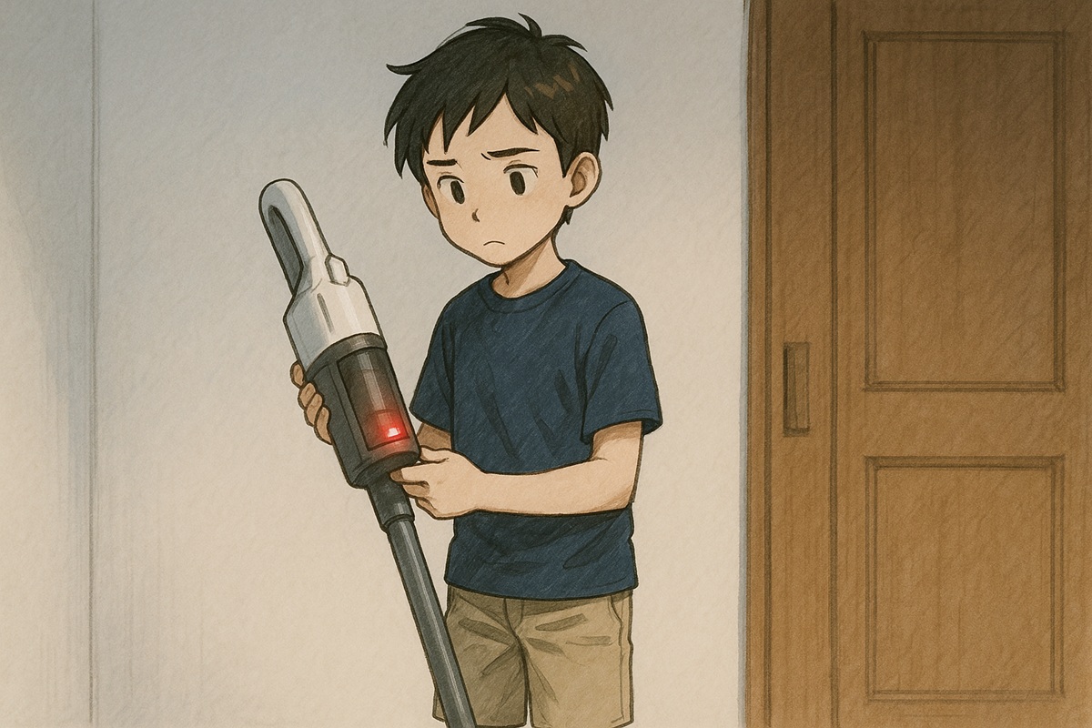 アイリスオーヤマ掃除機でバッテリーランプが点滅する意味とは