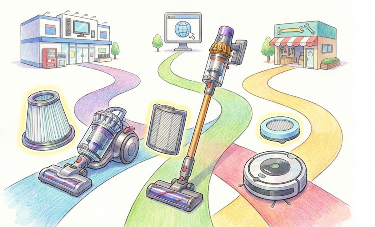 ダイソンやマキタなどメーカー別掃除機フィルターの購入先
