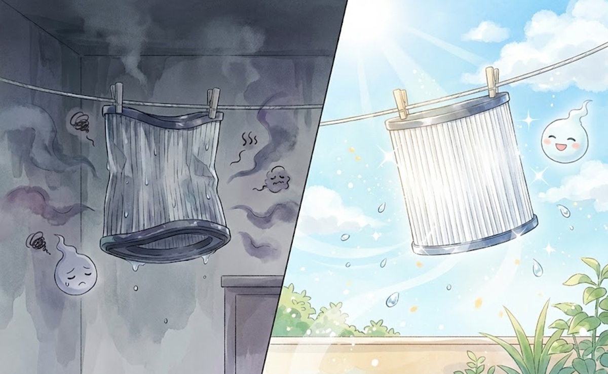 掃除機フィルター水洗いでの生乾き臭と正しい洗い方