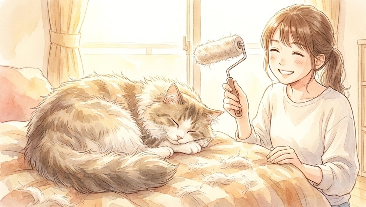 猫の抜け毛対策に最強なのはコロコロである