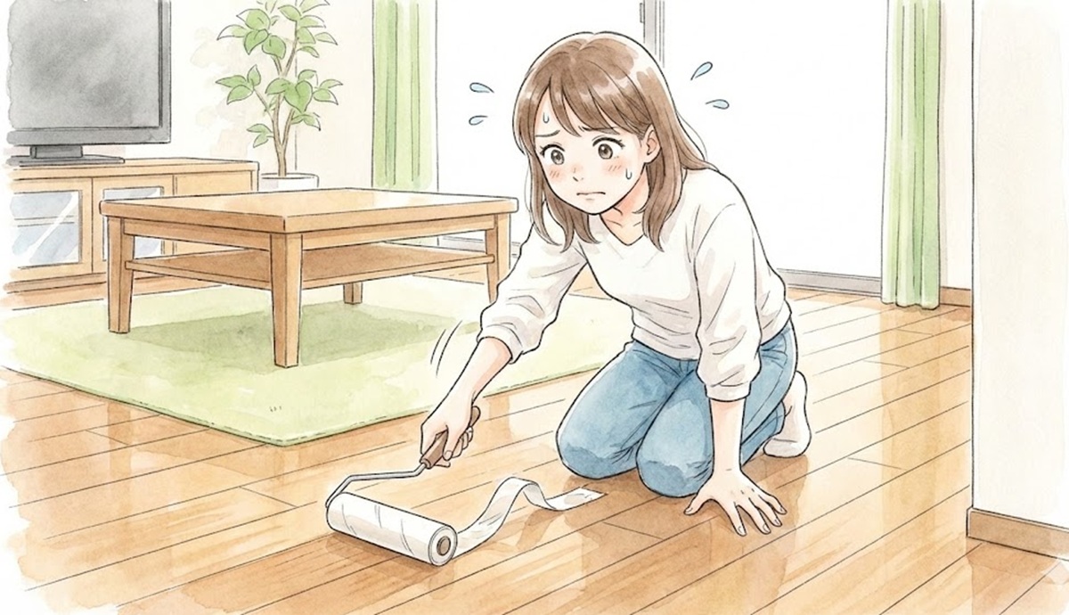 フローリング掃除で普通のコロコロを使う際の注意点