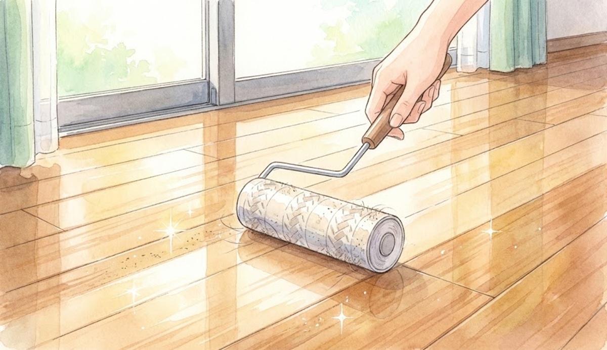 フローリングにはW粘着タイプが必須な理由