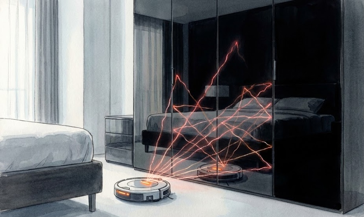 ロボット掃除機のセンサー干渉による収納の失敗を防ぐ