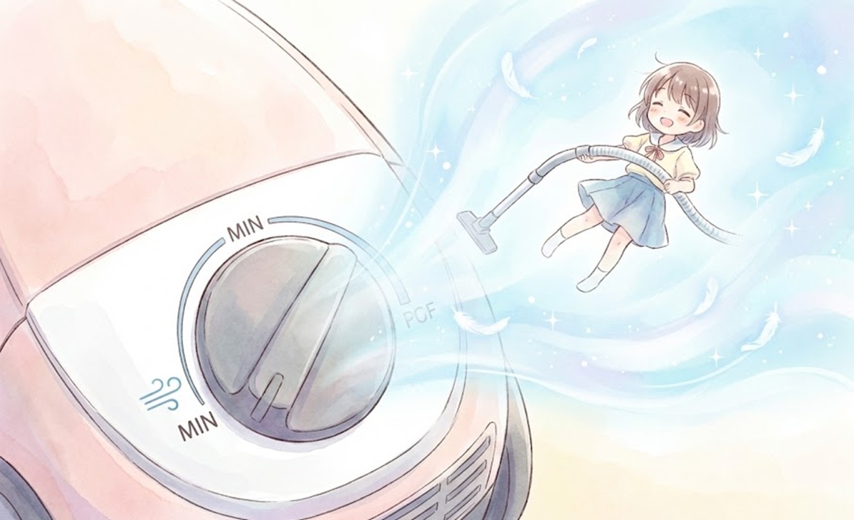 ミーレ掃除機の吸引力設定を弱にして操作を軽くする