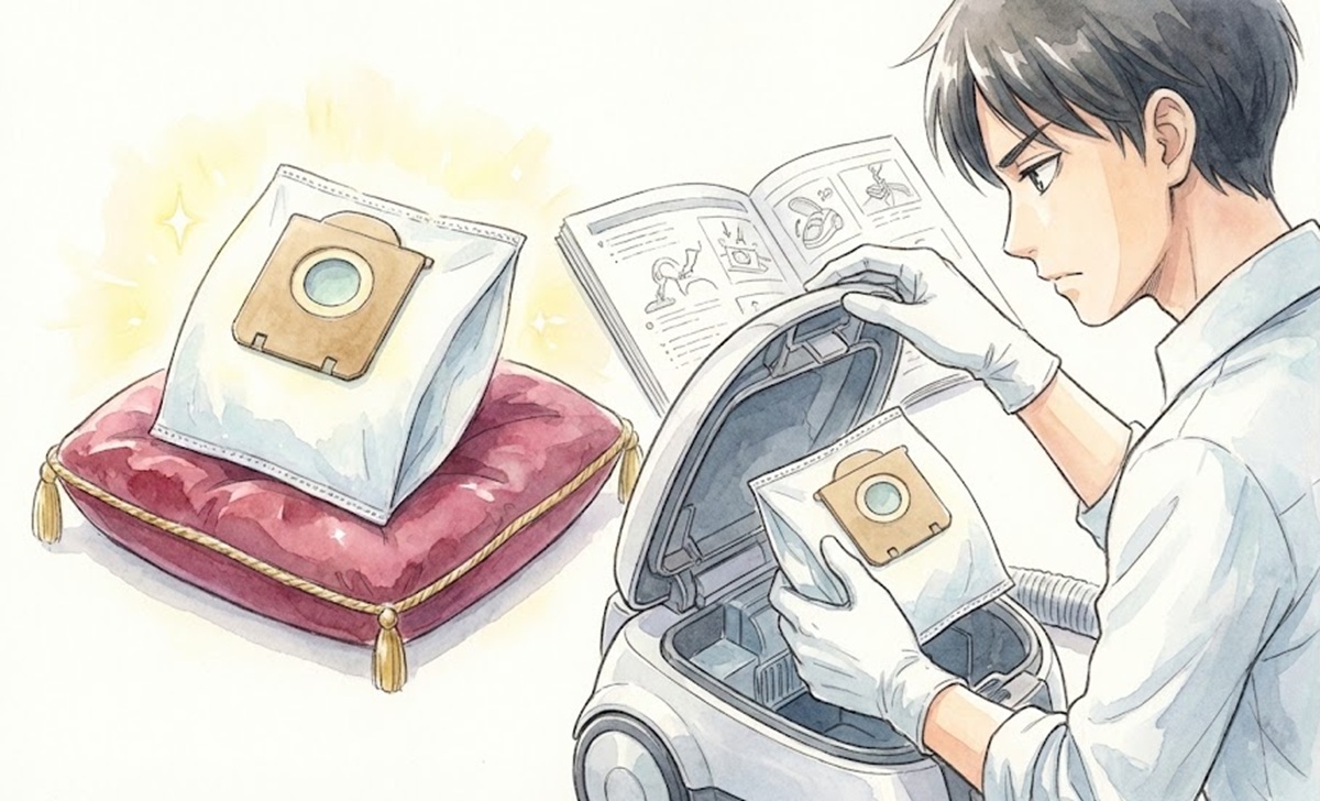 ミーレ掃除機用純正紙パックのコストと装着の注意点