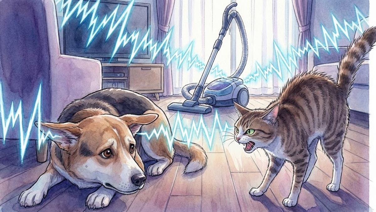 掃除機を犬や猫が嫌がるのは超音波が聞こえるから