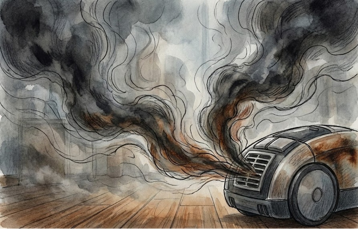 掃除機から焦げ臭いにおいがしたら即使用中止