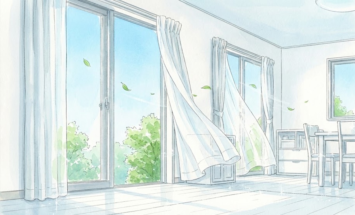 窓を開けて行う効率的な換気のタイミングは掃除後