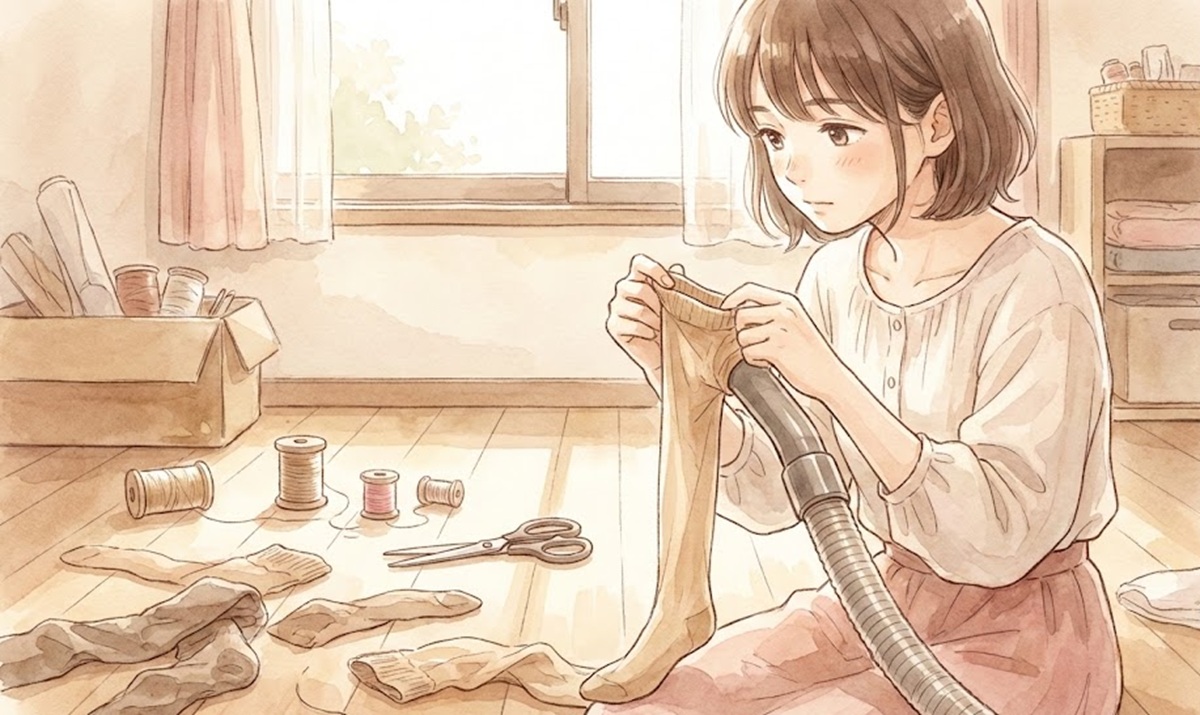 掃除機のヘッドをストッキングで自作する際の効果と注意点