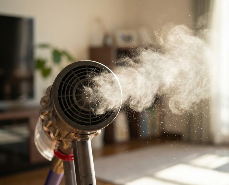 掃除機の排気が菌を部屋中にばら撒く危険性と感染リスク