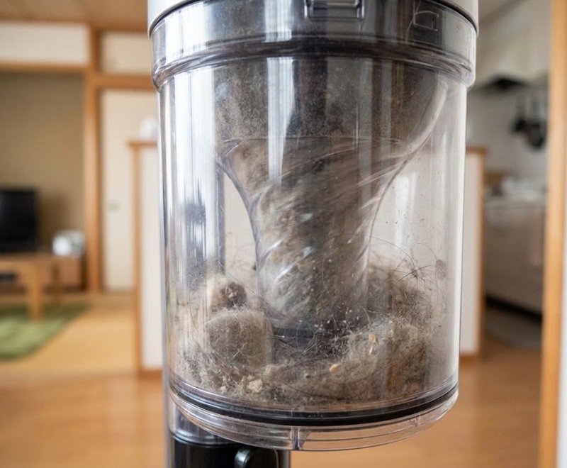 ダイソン等のサイクロン式は特に注意が必要