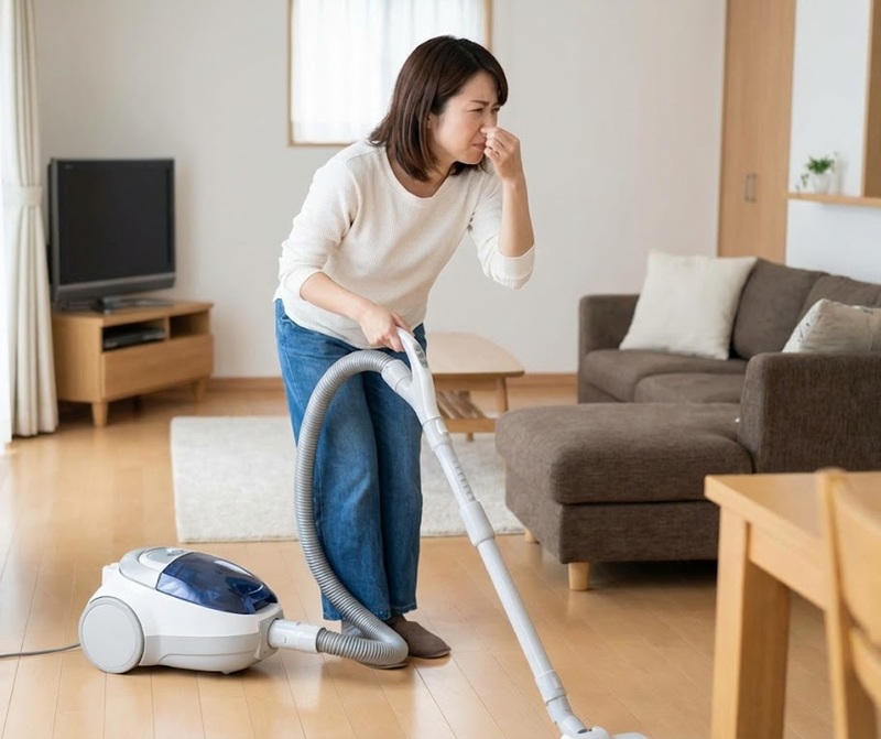 掃除機の排気から嫌な臭いがする原因と対策