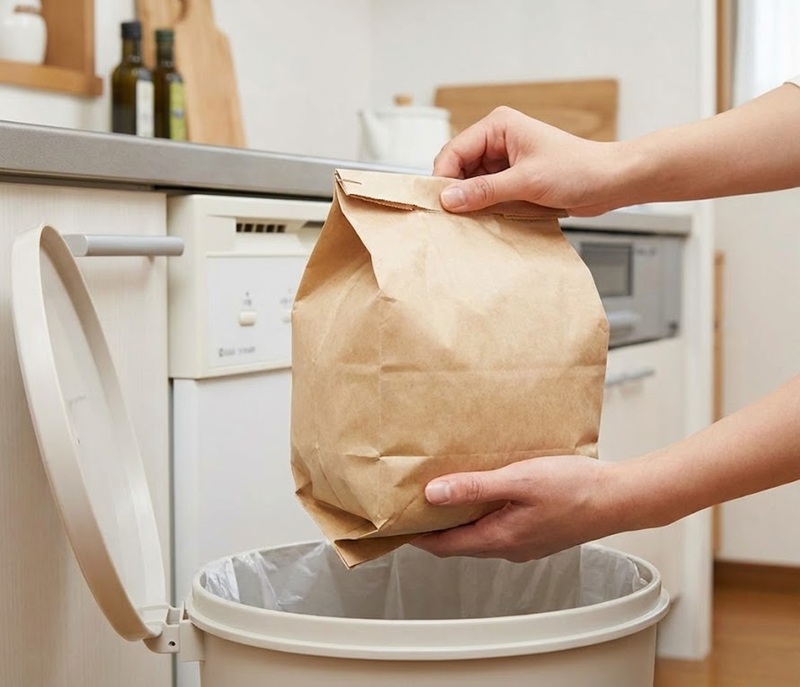 紙パック式掃除機の場合のパック廃棄ルール