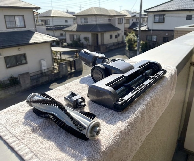 床に触れたヘッドやブラシの正しい洗い方と乾燥